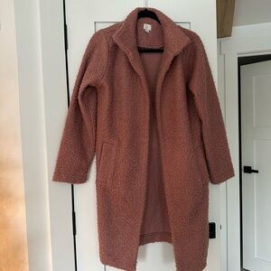 a new day Pink Teddy Jacket - Size Small